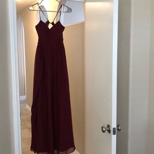 Azazie Cora Bridesmaids Dress in Cabernet